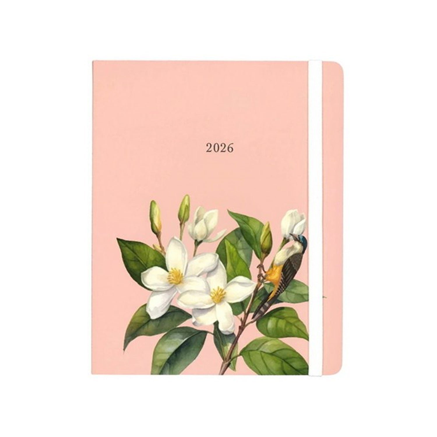 2026 Planner – Omnico White Flowers 1 Week/2 Pages