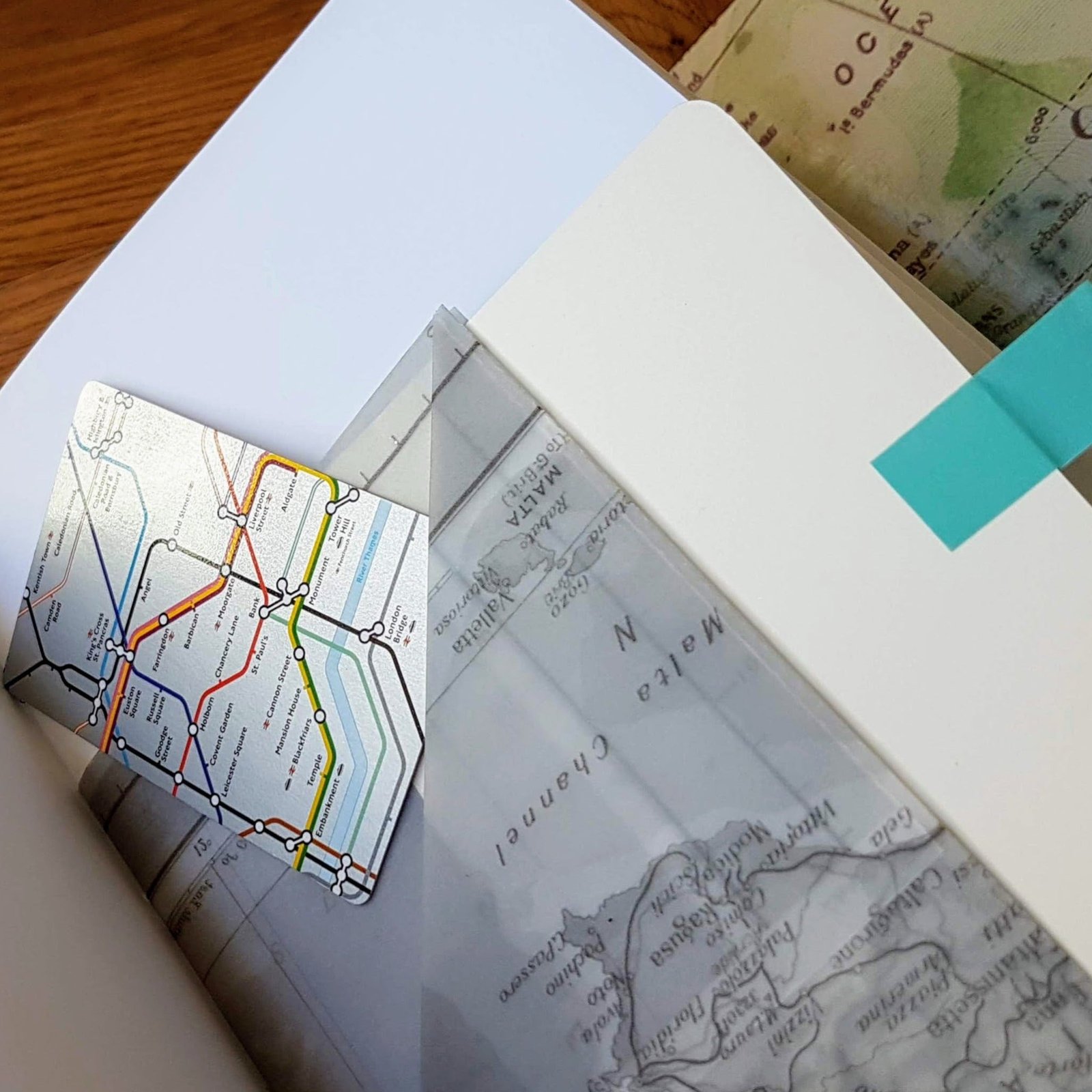 Large Leather Travel Journal, personalised, with wrap around cover, pockets and travel extras - Image 11