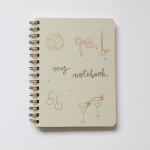 Disco Bow Spiral Notebook