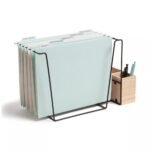 6ct 6 Pockets Hanging File Folders - Debossed Pastels: Office Supplies, File Organizer, Multicolored, 40 Sheet Capacity - Image 5